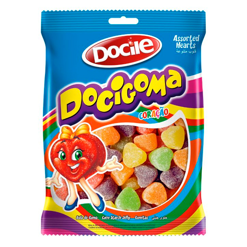 Жев.мармелад DOCILE DOCIGOMA ASSORTED FRUIT HEARTS 100 гр.