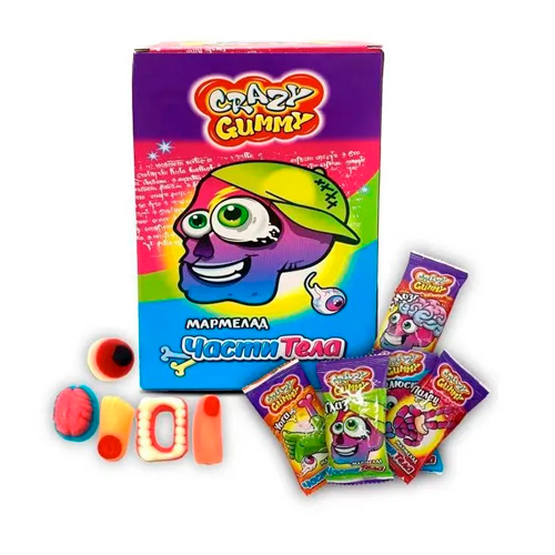 Жев.мармелад Grazy Gummy Части тела   10гр