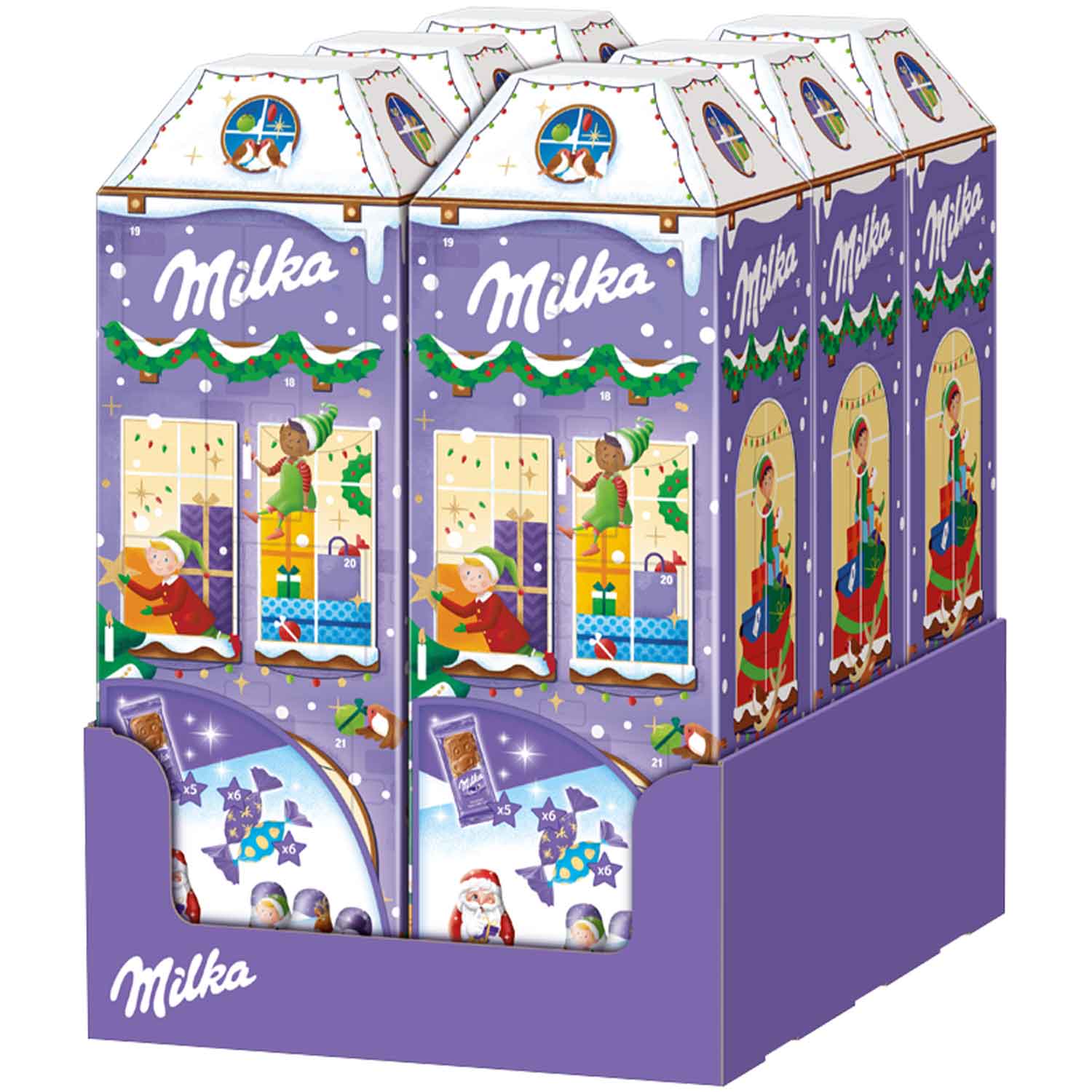 Адвент-календарь Milka 3D House   223гр