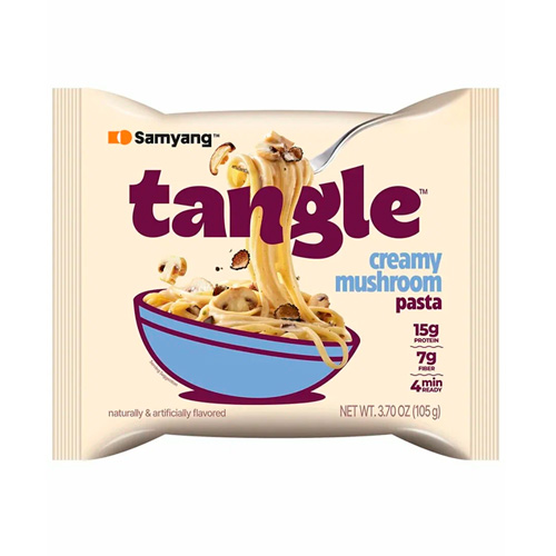 Лапша Samyang TANGLE со сливочным соусом и грибами  пакет 105гр