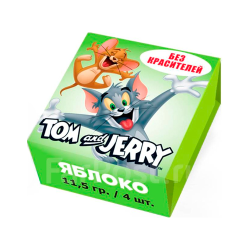 Жев.конфеты Tom & Jerry со вкусом яблока 11,5 гр
