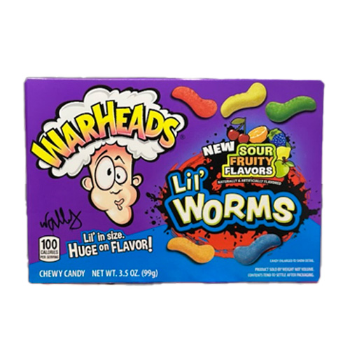 Жев.конфеты Warheads Lil Worms Sour Fruity Flavors   99гр