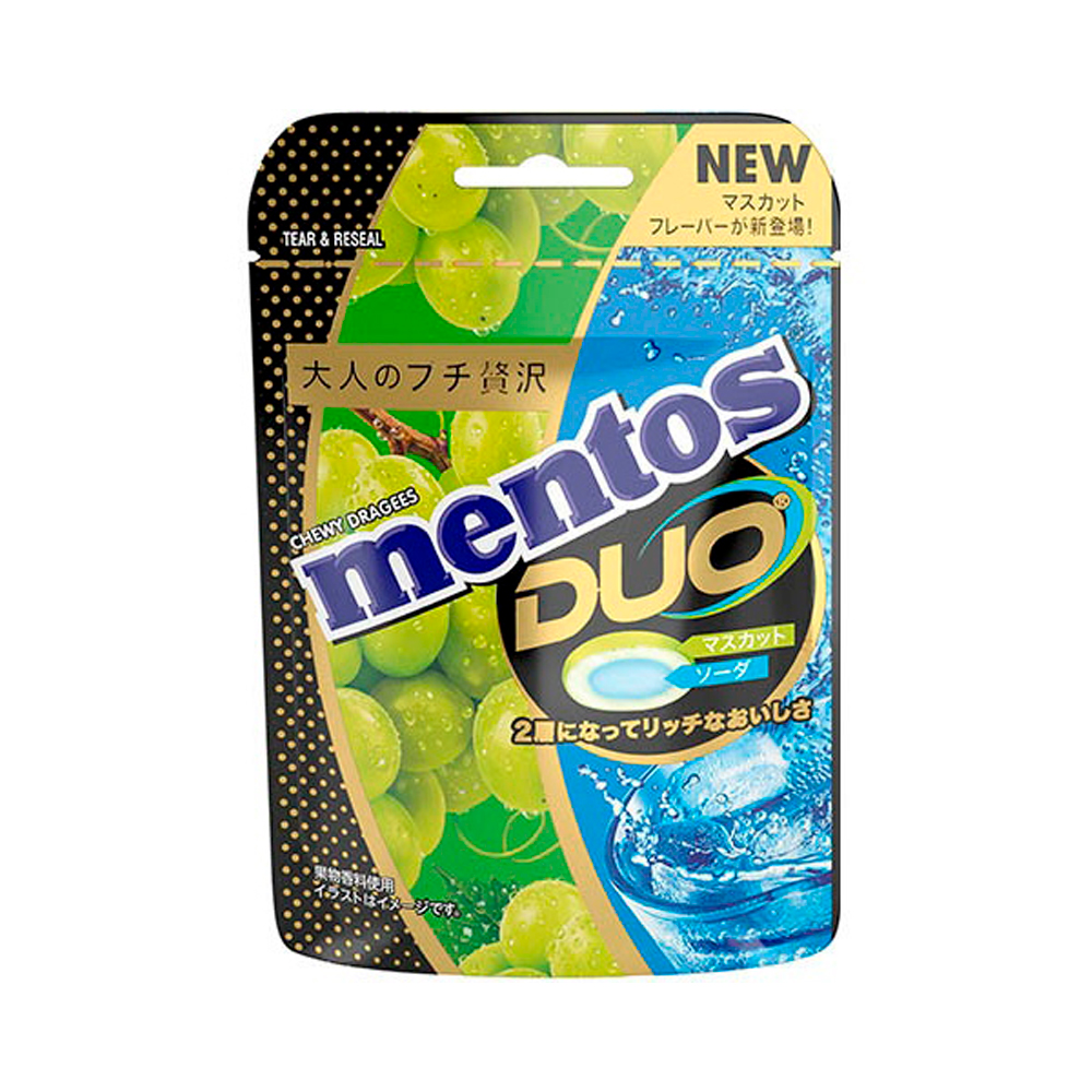 Жев.драже  Mentos DUO Muscat & Soda   45гр