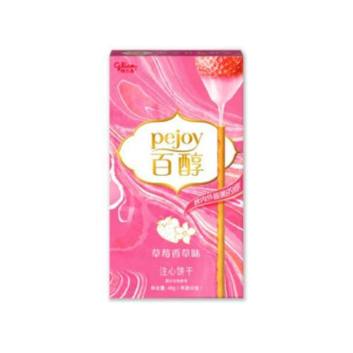Бисквитные палочки Pejoy со вкусом клубники и ванили 48гр