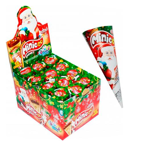 Шоколадный десерт в вафельном рожке Santa Minico Cornet 25гр