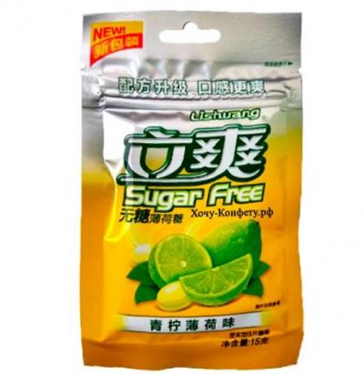 Конфеты Sugar Free Лайм-Мята 15гр Китай