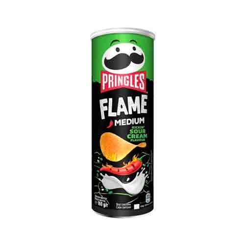 Чипсы Pringles HOT Kickin' Sour Cream   160гр