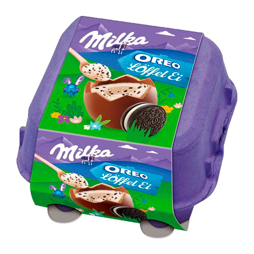 Шоколад фигурный Milka Löffel-Ei Oreo   128гр
