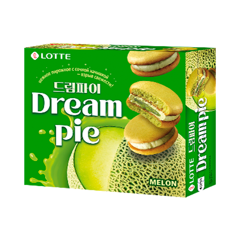 Печенье Lotte Dream Pie Melon   276гр