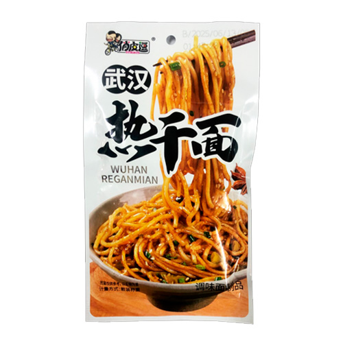 Снек Qiao pi dou Wuhan Reganmian со вкусом жареной острой лапши   20гр