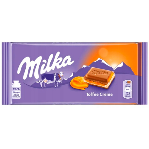 Шоколад Milka Toffy Cream   100гр