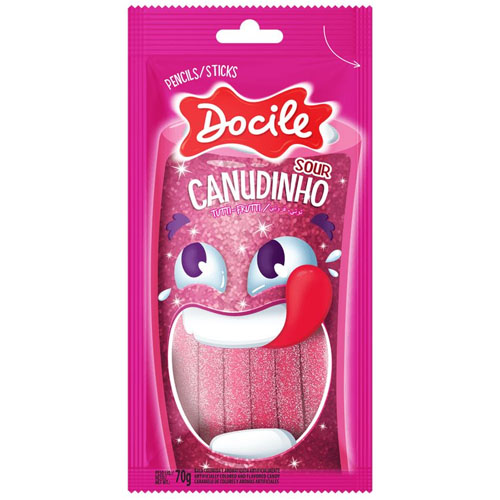 Жев.мармелад DOCILE Sour Tutti-Frutti Pencils  (крандаши со вкусом тутти-фрутти)  70гр