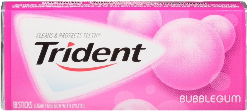 Жевательная резинка Trident Bubblegum 26,6г