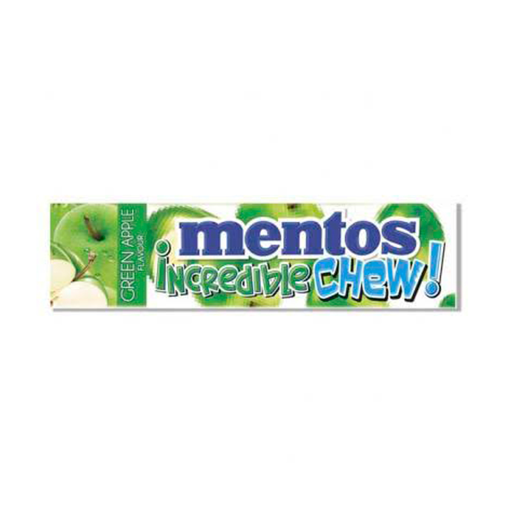 Жев.конфета Mentos Incredible Chew Green Apple Flavour   45гр