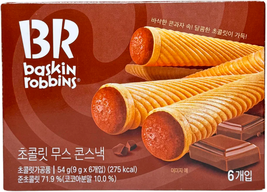 Вафельные трубочки Baskin Robbins Chocolate Muss   54гр