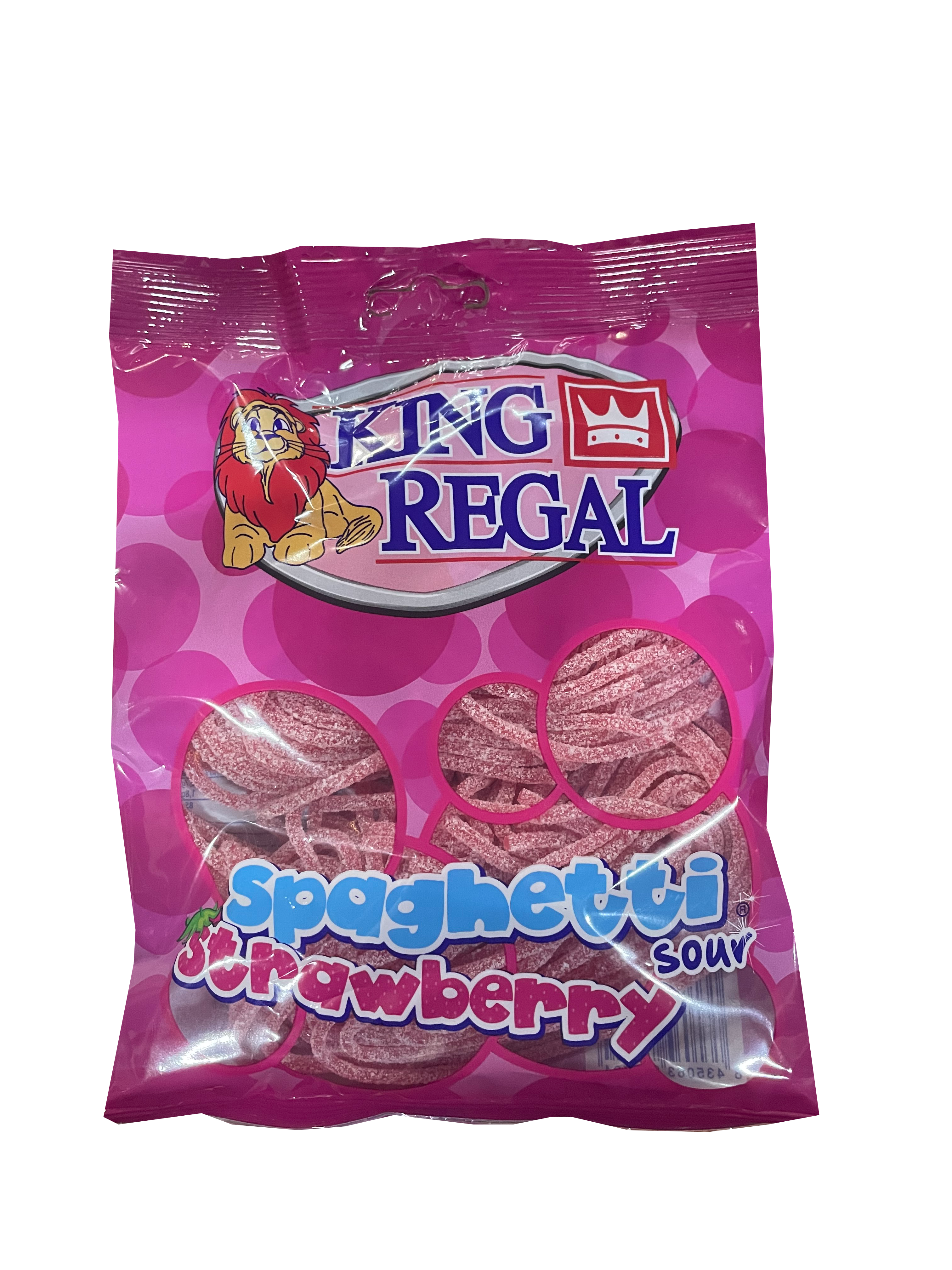 Мармелад King Regal Спагетти Кисло-Клубничные 250гр