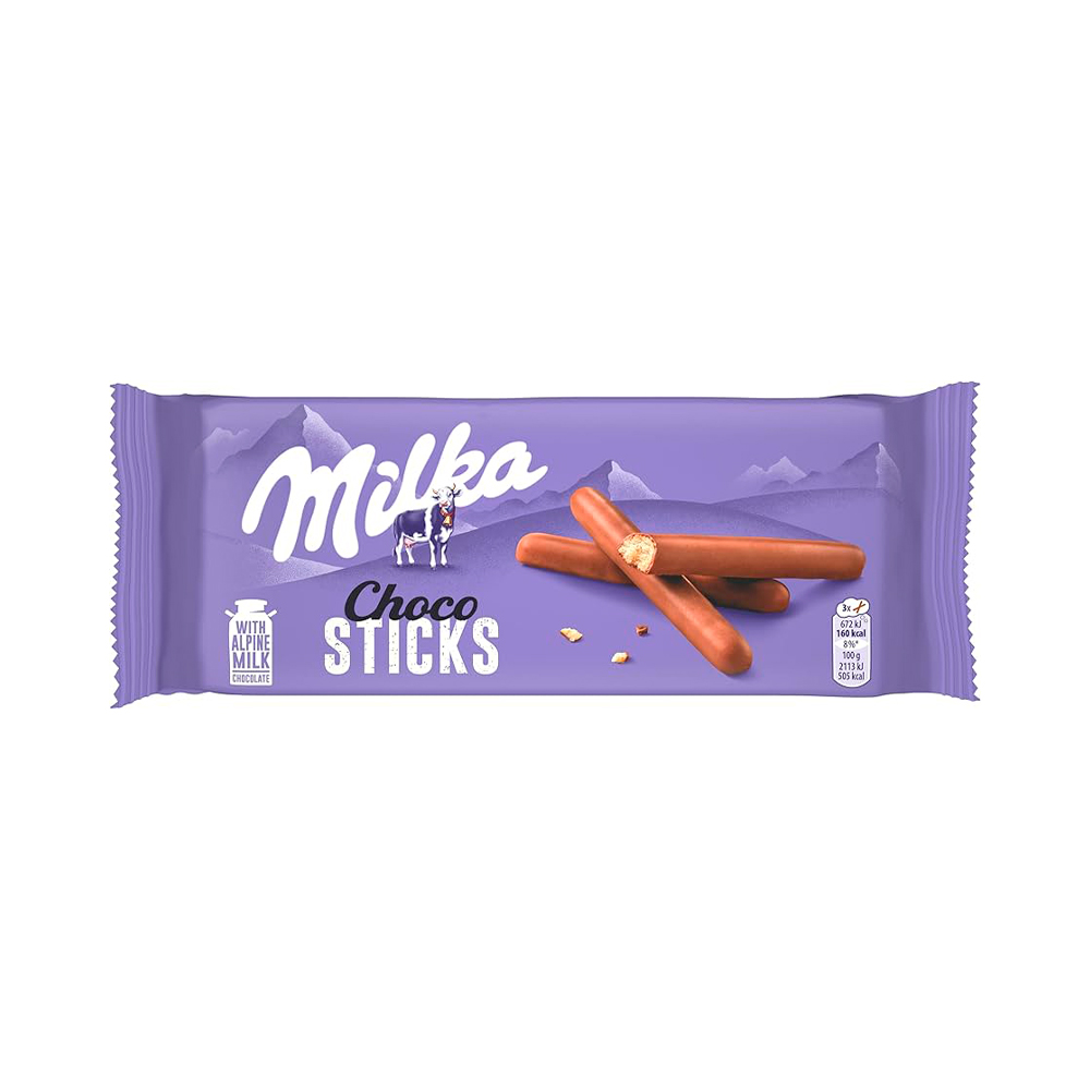 Бисквитные палочки Milka Choco Sticks   112гр