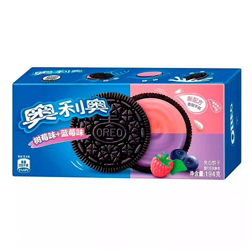 Печенье Oreo Raspberry & Blueberry   194гр