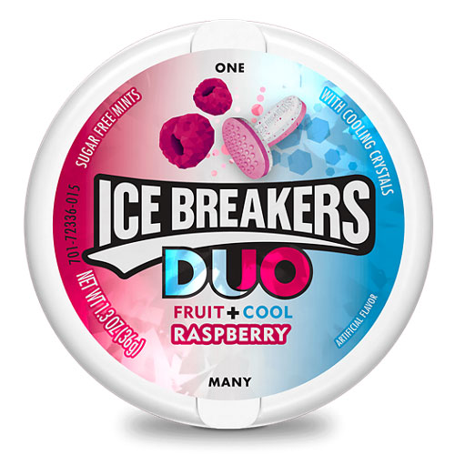 Жвачка ICE BREAKERS DUO Леденцы со вкусом малины и мяты 36гр