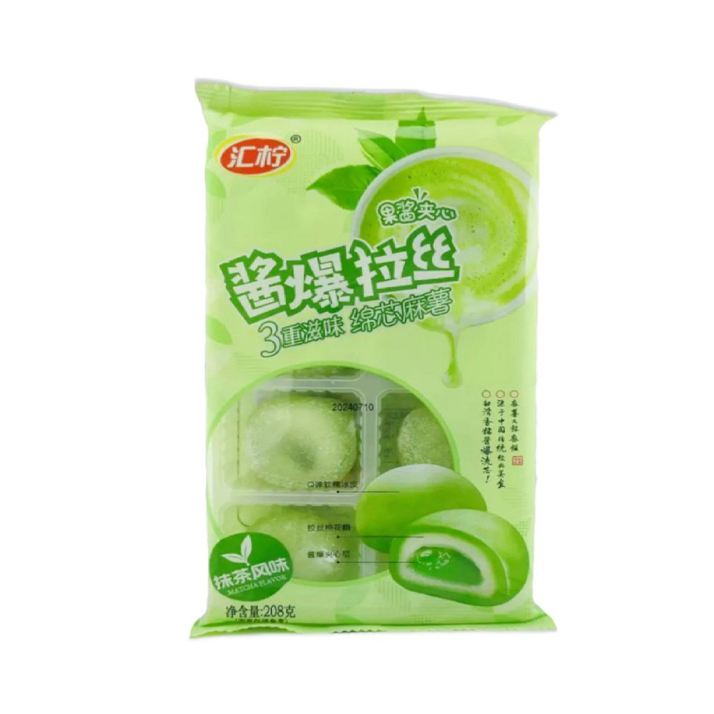 Моти Hua Ning Десерт с нежным тянущимся центром со вкусом чая матча   208гр