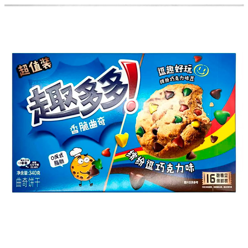 Печенье Chips Ahoy Crispy Colorful Chocolate   340гр