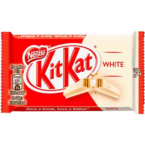 Шоколадный батончик Nestle KitKat 4 Finger White   41,5гр