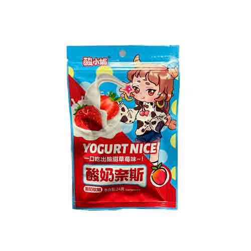 Мармелад YOGURT NICE КЛУБНИКА 24гр