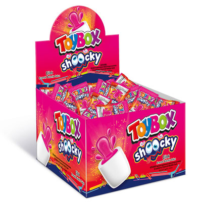 Жев.резинка TOYBOX "Шоки" Клубника 4гр Турция