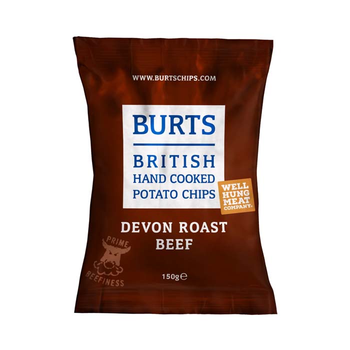 Чипсы картофельные Burts Devon Roast Beef 150 гр.