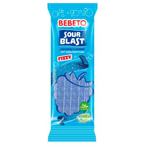 Жев.мармелад Bebeto Sour Blast Raspberry Fizzy со вкусом малины 180гр