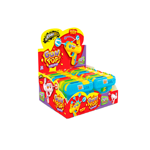 Леденец Johny Bee Gun Pop в пистолете   10гр