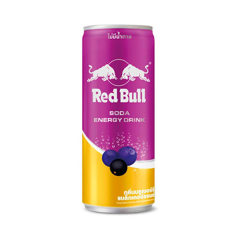 Энергетический напиток RedBull Blueberry Blackcurrant Zero Sugar   250мл