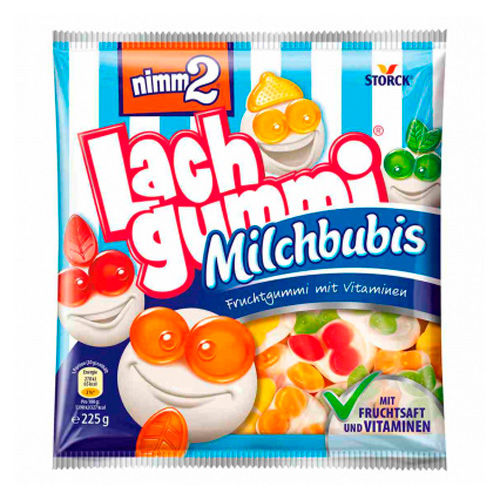 Жев.конфета Storck NIMM2 Lachgummi Milchbubis   225гр