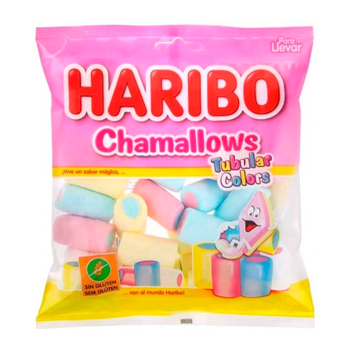 Маршмеллоу Haribo Chamallows Tubular Color 90гр.