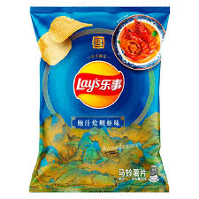 Чипсы Lay's со вкусом тушеных креветок с абалоновым соусом   60гр