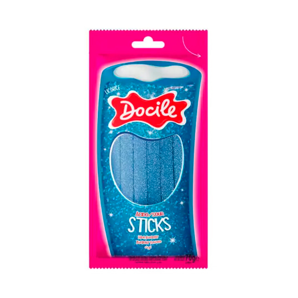 Жев.мармелад DOCILE Sour Blueberry Sticks  70гр