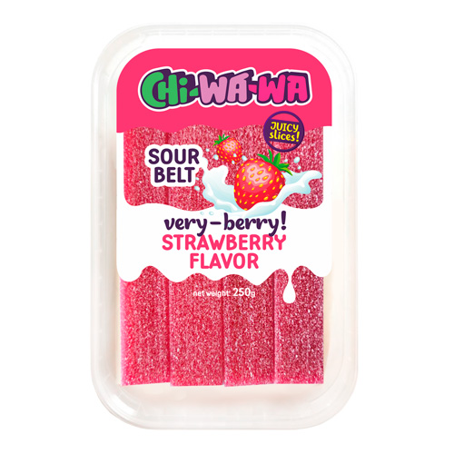 Жев.мармелад Chi-Wa-Wa Minibox Strawberry Sour Belt  250гр