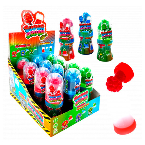 Леденец Super Crush с кислым гелем   40гр