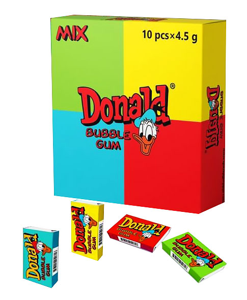 Жев.резинка Donald MIX   45гр