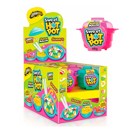 Жев.мармелад Johny Bee +маршмеллоу+драже+кислый гель Sweet Hot Pot  48гр