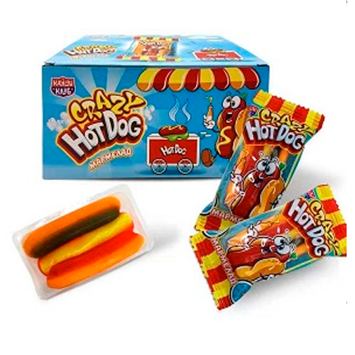 Жев.мармелад Grazy Gummy Crazy Hot Dog   10гр