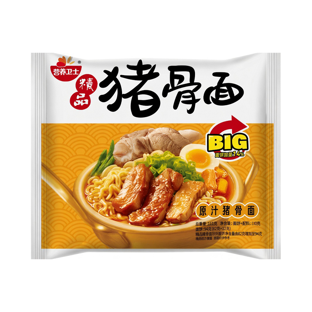 Лапша Yingyang Weishi со вкусом свинины   108гр