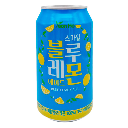 Напиток Yeon Ho Газ.напиток Yeon Ho Smile Blue Lemon 340мл   340мл