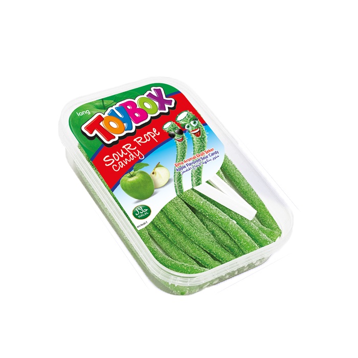Жев.мармелад TOYBOX "Кислые веревки" Яблоко (длинные) 250гр Турция