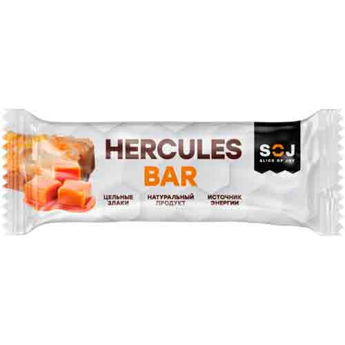 Злаковый батончик Hercules Bar с ирисо-сливочным вкусом 40гр