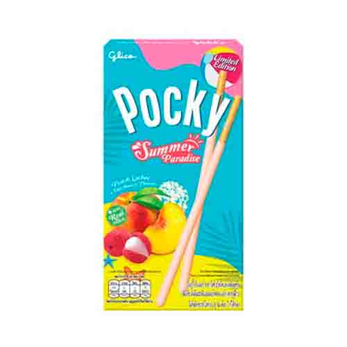 Бисквитные палочки Pocky Summer Paradise  Персик/Личи/Бузина  29гр