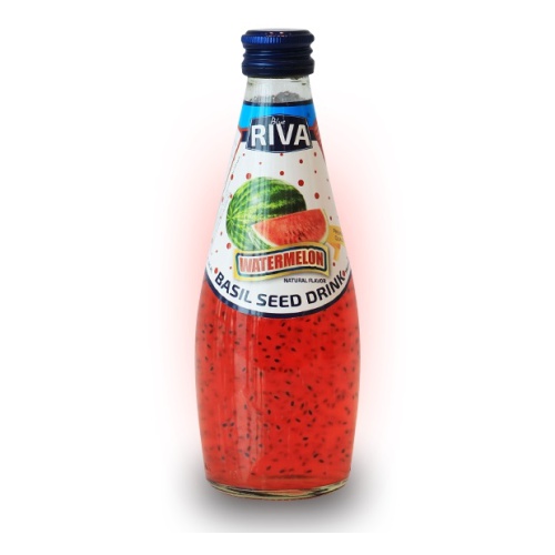 Напиток Blue Riva с семенами базилика вкус арбуза 290мл. Тайланд