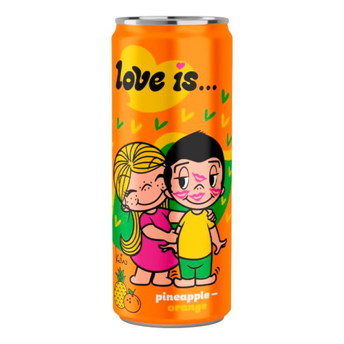 Газ.напиток Love is Ананас-Апельсин м  330мл