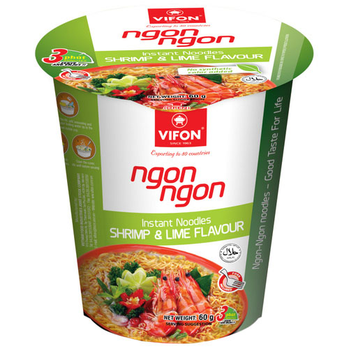 Лапша VIFON со вкусом креветок и лайма 60гр