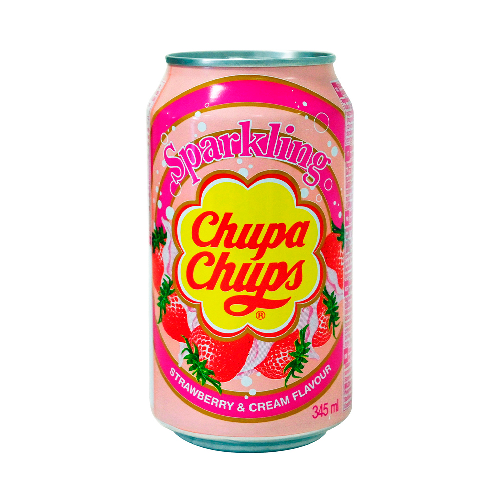 Газ.напиток Chupa Chups Strawberry Cream  ж/б 345мл